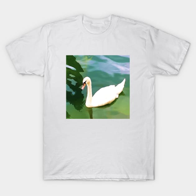 Duck in the water 2 T-Shirt by PrintedDreams